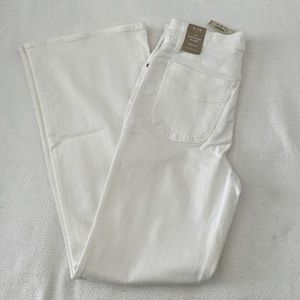 Madewell Sz 28 NWT 11” High Rise Flare White Jeans